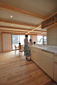 岡山市H様平屋で暮らすキッチン